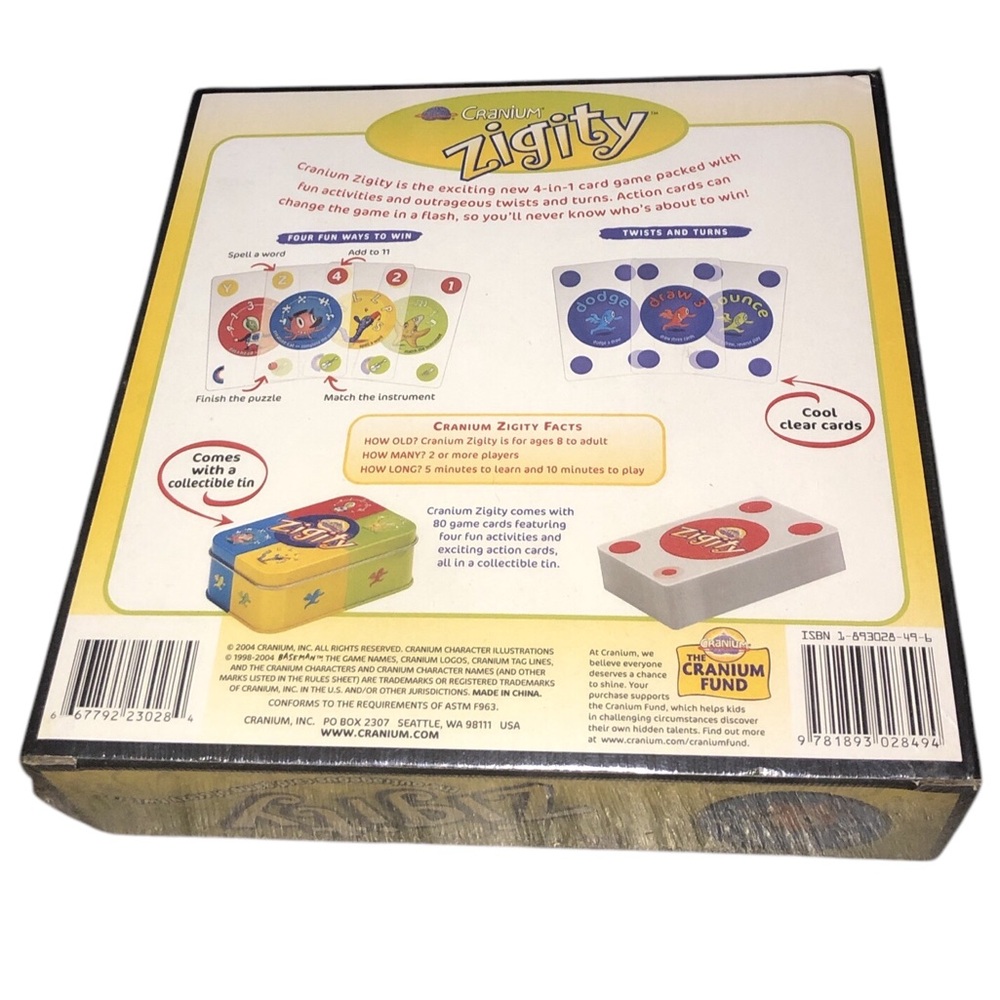 Cranium Zigity Card Game - Picture 2 of 3
